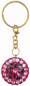 Handmade Colorful Lac Key Chain Key Ring Indian Art