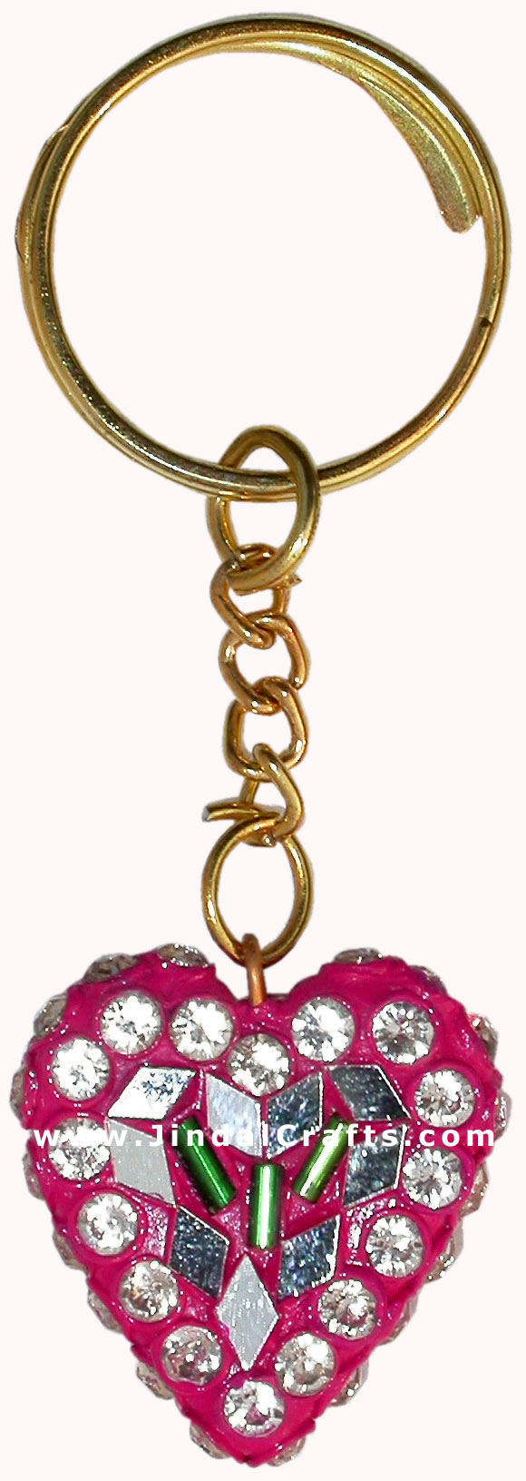 Handmade Colorful Lac Key Chain Key Ring Indian Art