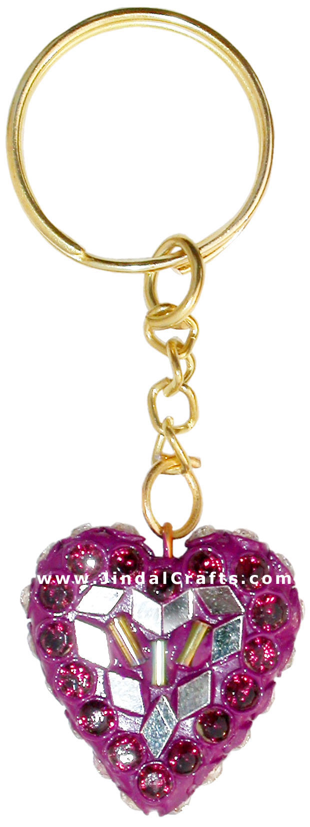Handmade Colorful Lac Key Chain Key Ring Indian Art