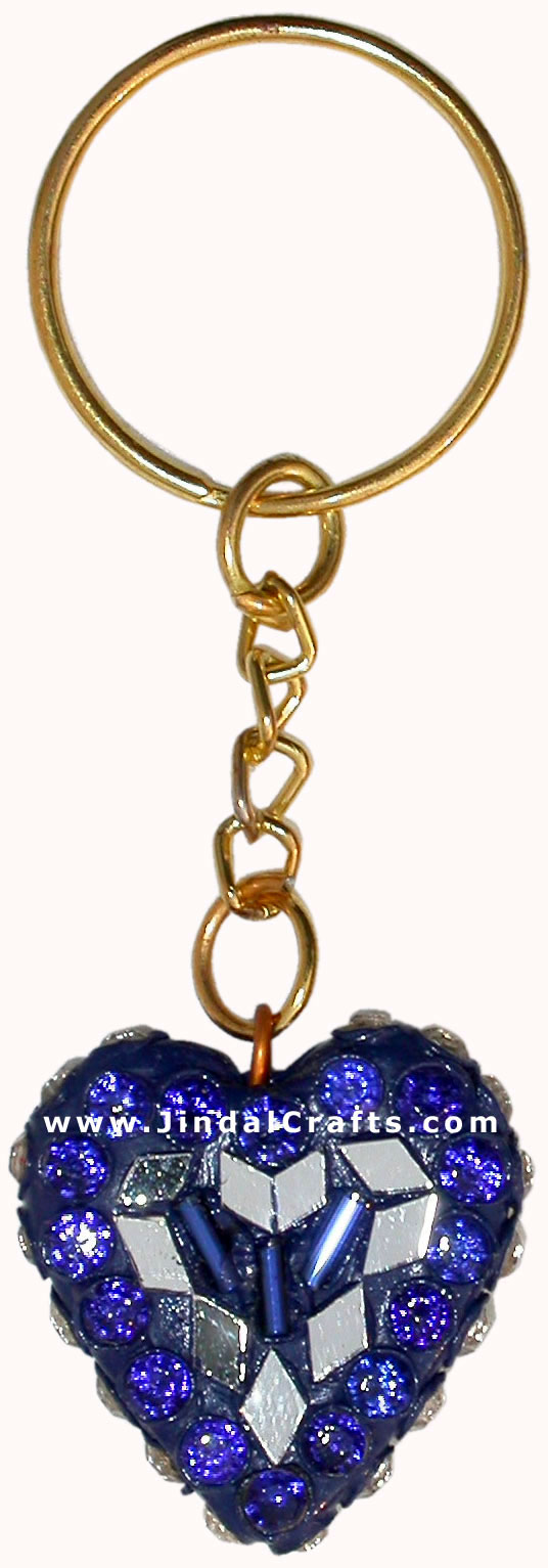 Handmade Colorful Lac Key Chain Key Ring Indian Art