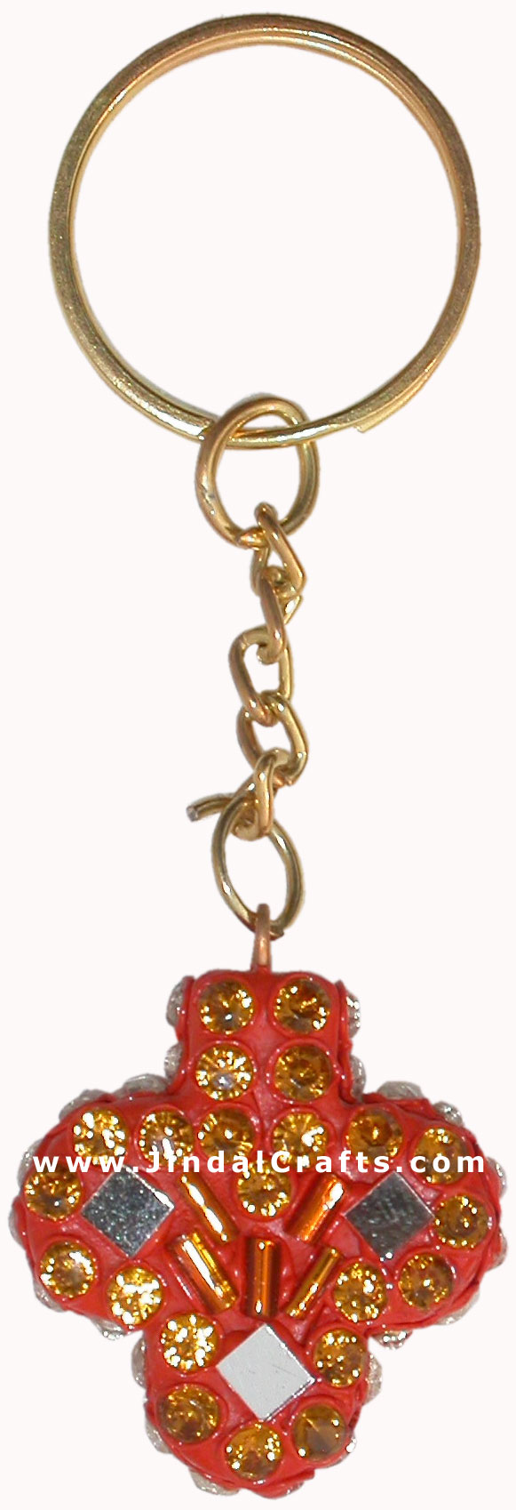 Handmade Colorful Lac Key Chain Key Ring Indian Art