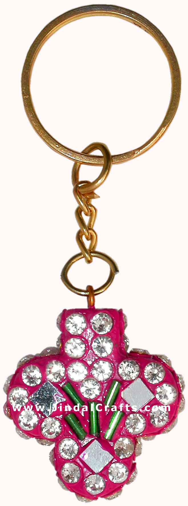 Handmade Colorful Lac Key Chain Key Ring Indian Art