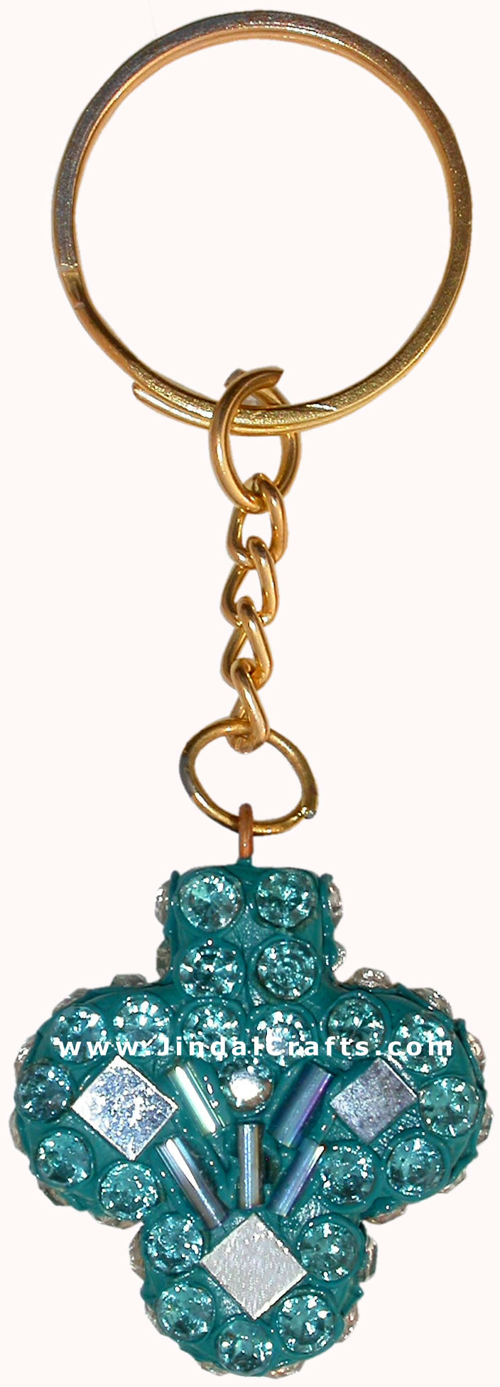Handmade Colorful Lac Key Chain Key Ring Indian Art