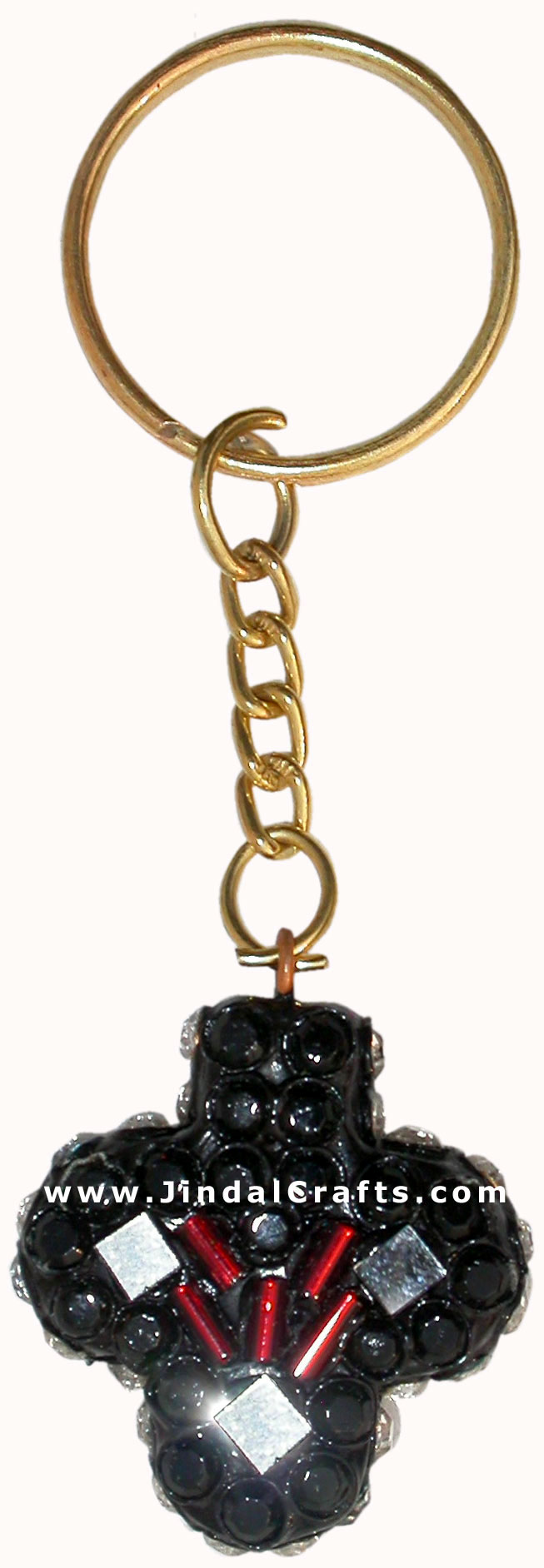 Handmade Colorful Lac Key Chain Key Ring Indian Art