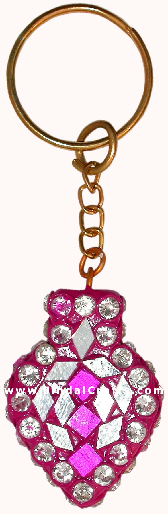 Handmade Colorful Lac Key Chain Key Ring Indian Art