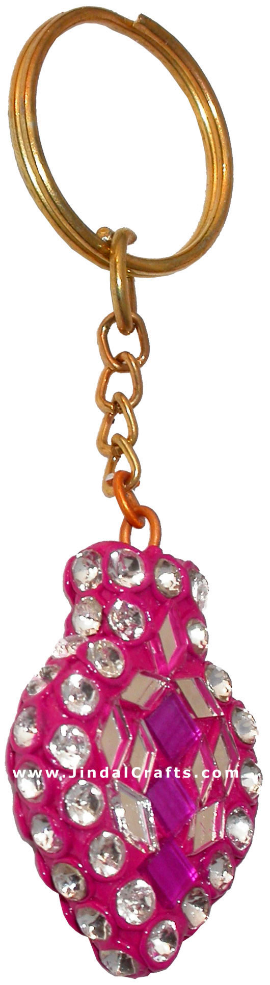 Handmade Colorful Lac Key Chain Key Ring Indian Art
