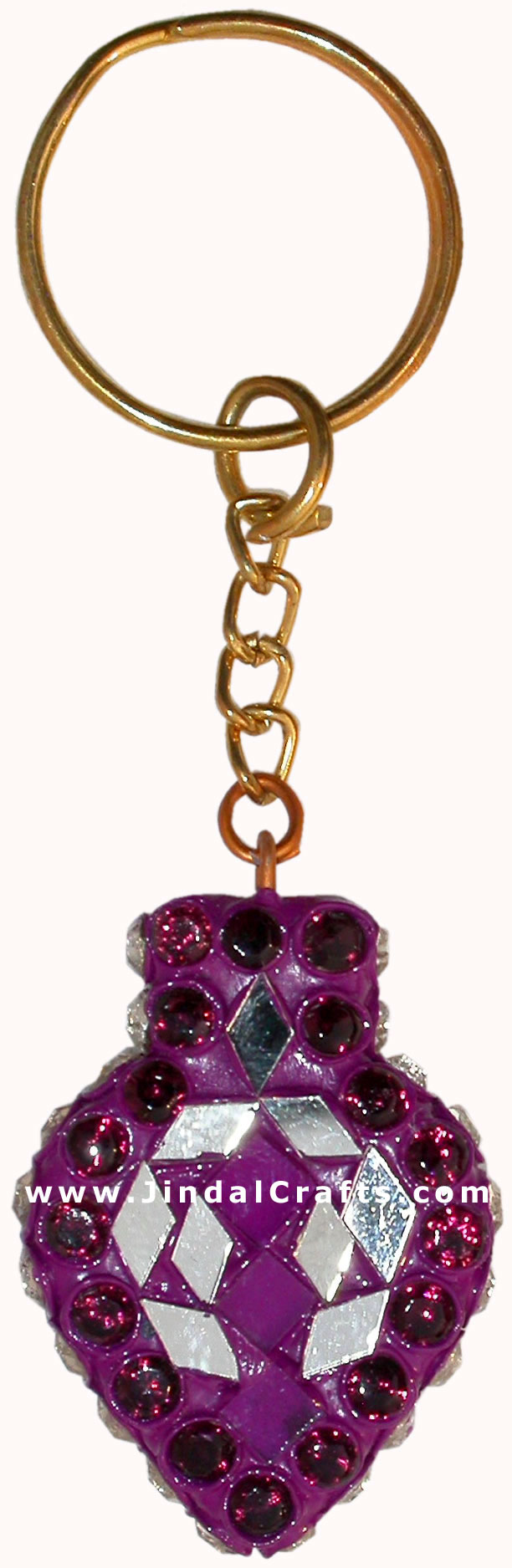 Handmade Colorful Lac Key Chain Key Ring Indian Art