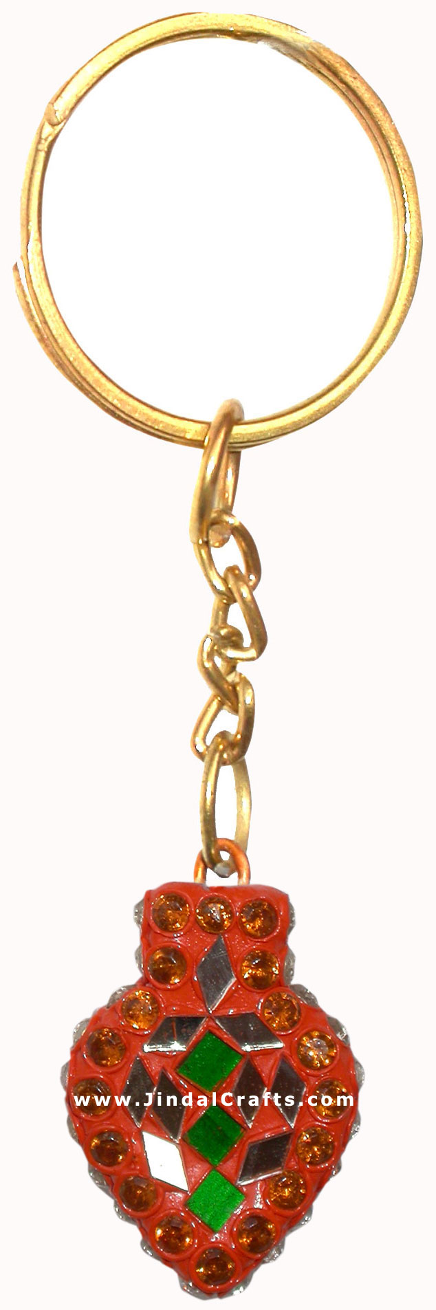 Handmade Colorful Lac Key Chain Key Ring Indian Art