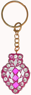 Handmade Colorful Lac Key Chain Key Ring Indian Art