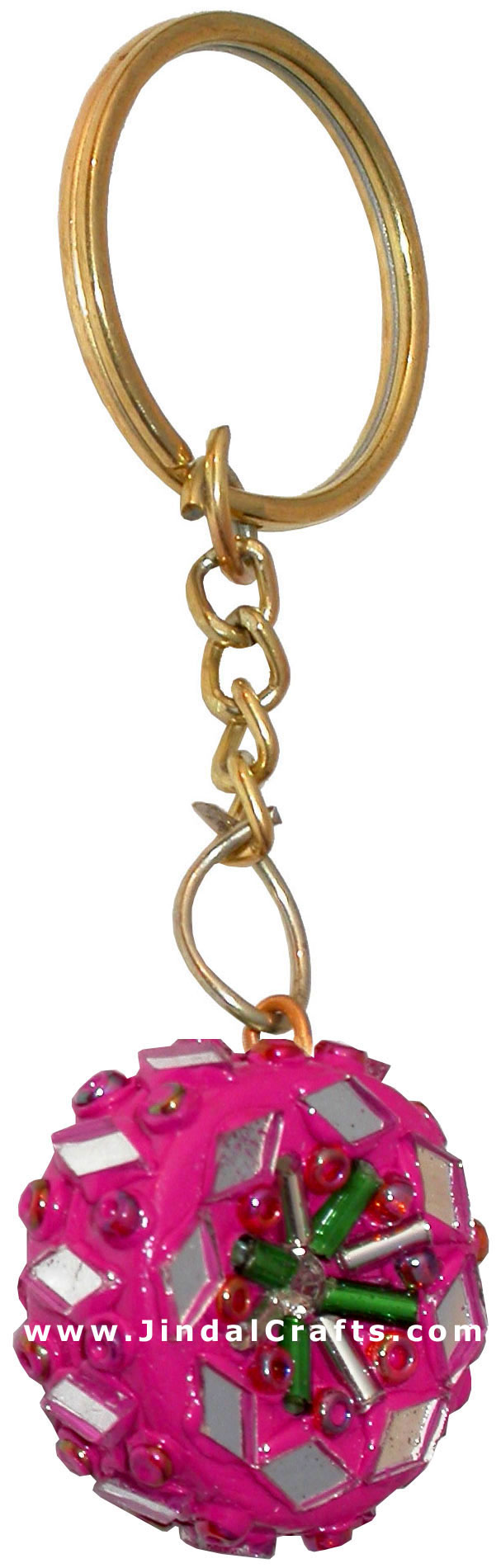 Handmade Colorful Lac Key Chain Key Ring Indian Art
