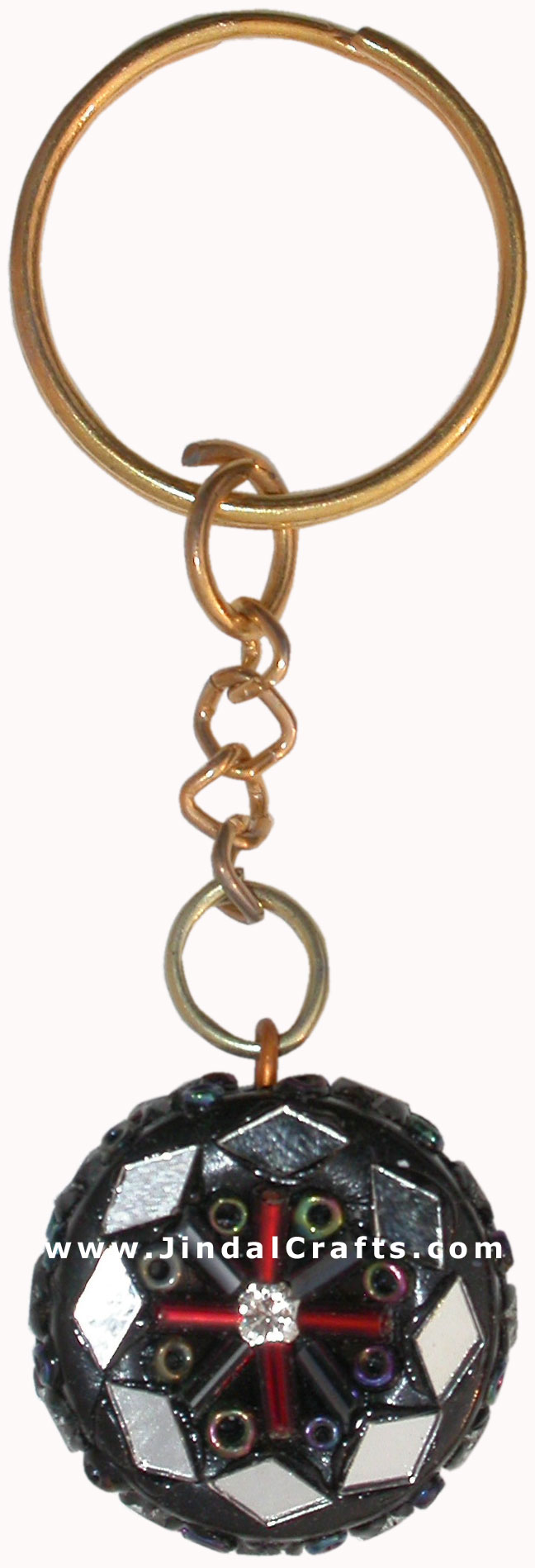 Handmade Colorful Lac Key Chain Key Ring Indian Art