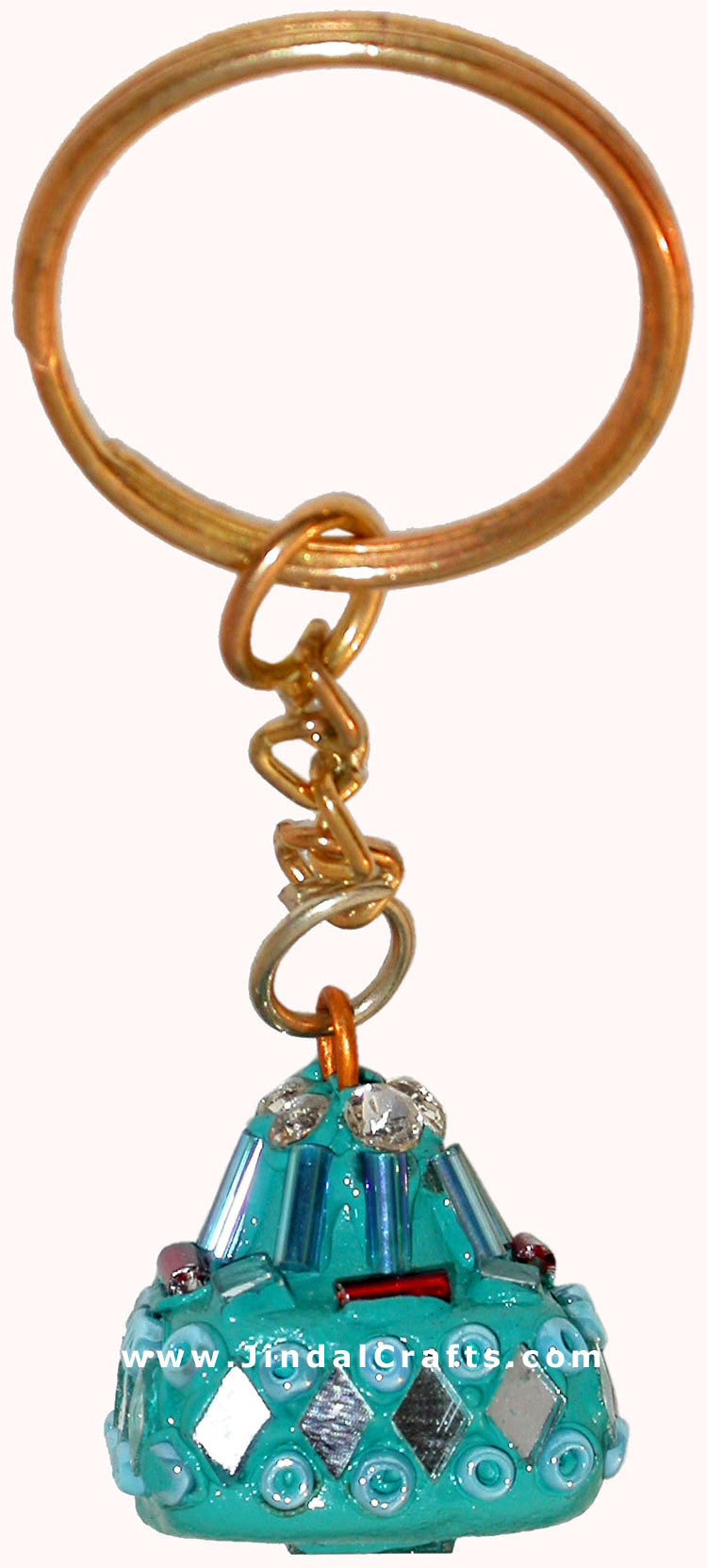 Handmade Colorful Lac Key Chain Key Ring Indian Art