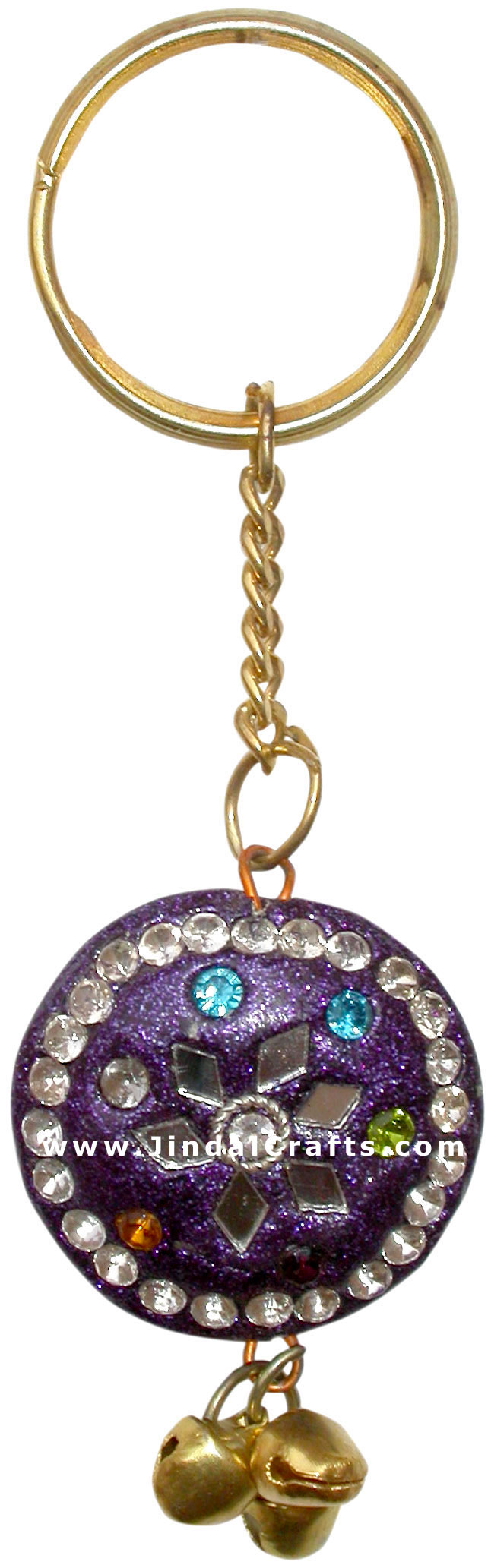 Handmade Colorful Lac Key Chain Key Ring Indian Art