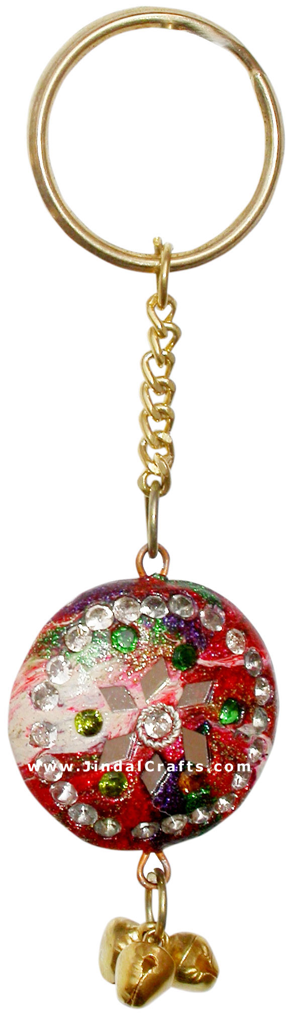 Handmade Colorful Lac Key Chain Key Ring Indian Art