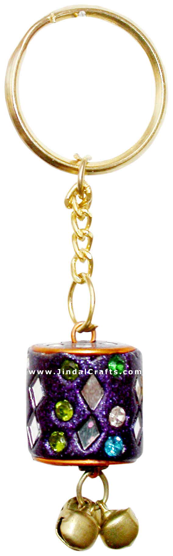 Handmade Colorful Lac Key Chain Key Ring Indian Art