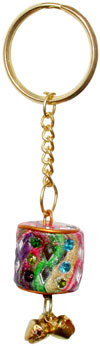 Handmade Colorful Lac Key Chain Key Ring Indian Art