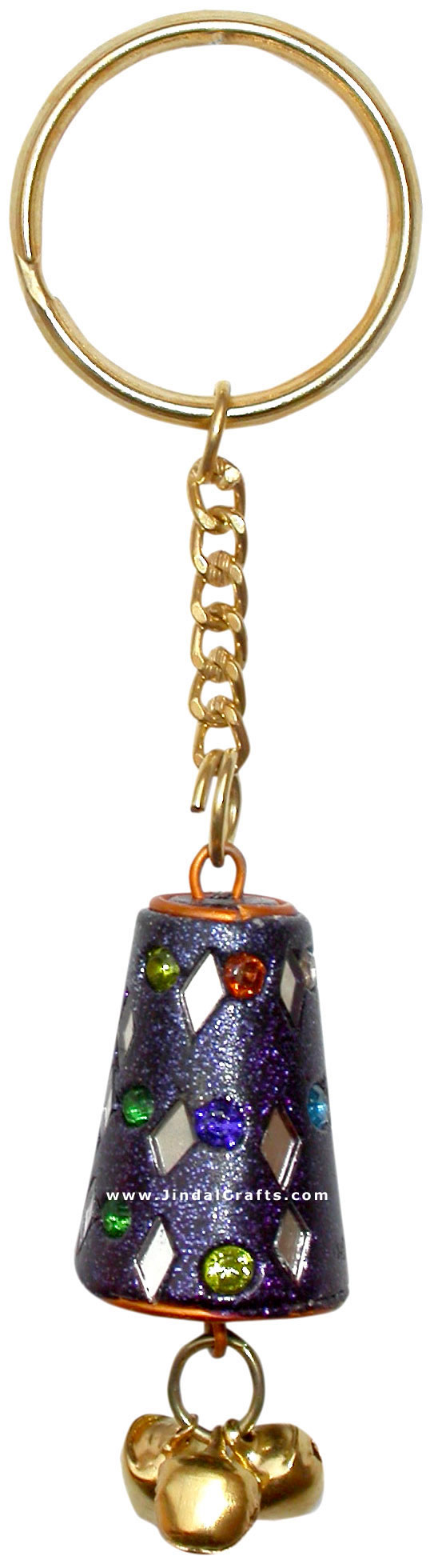Handmade Colorful Lac Key Chain Key Ring Indian Art