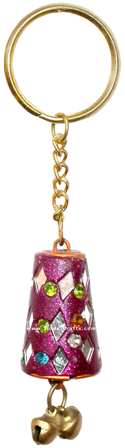 Handmade Colorful Lac Key Chain Key Ring Indian Art