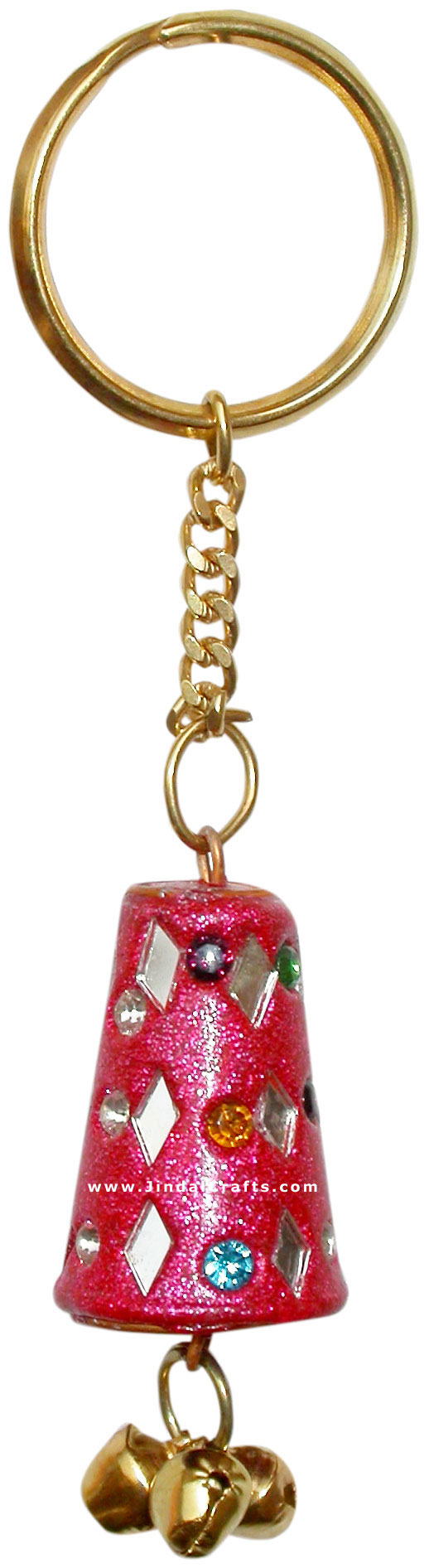 Handmade Colorful Lac Key Chain Key Ring Indian Art