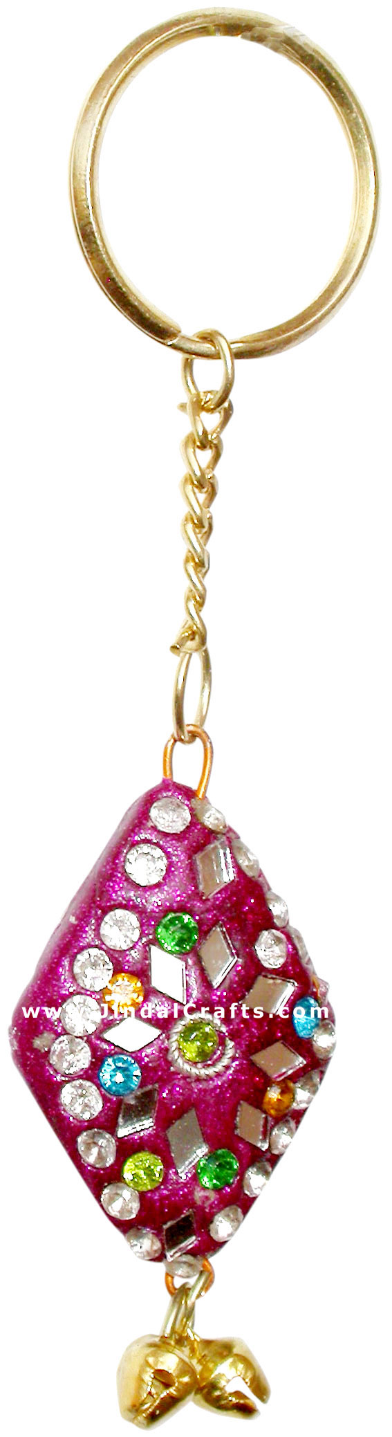 Handmade Colorful Lac Key Chain Key Ring Indian Art