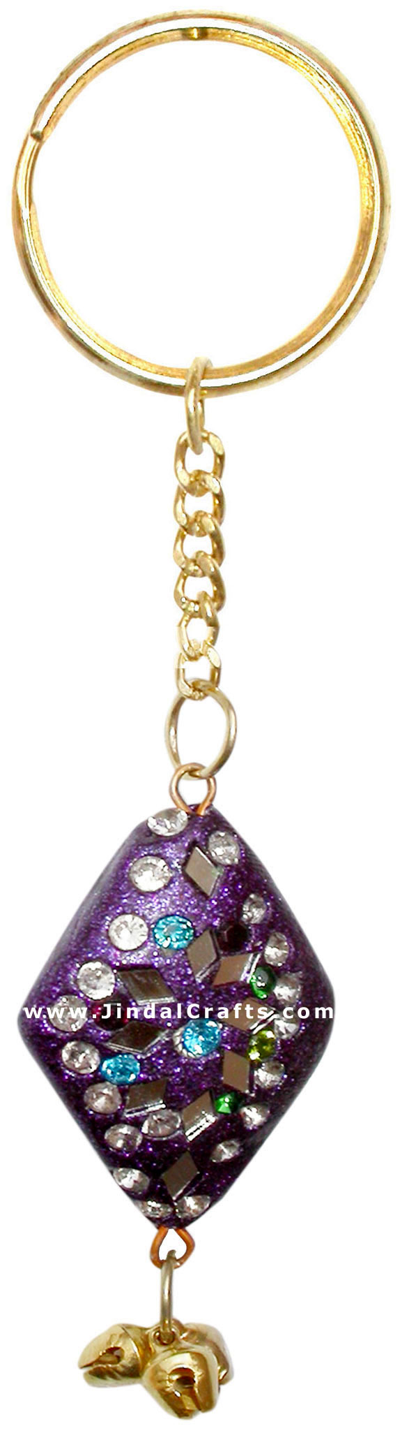 Handmade Colorful Lac Key Chain Key Ring Indian Art