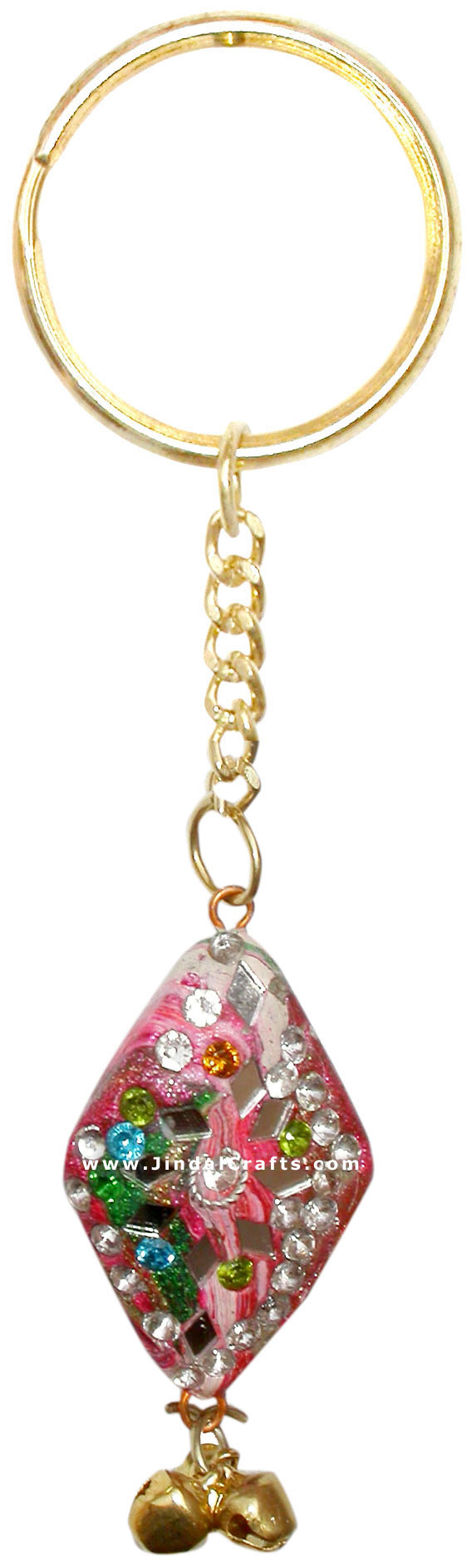 Handmade Colorful Lac Key Chain Key Ring Indian Art