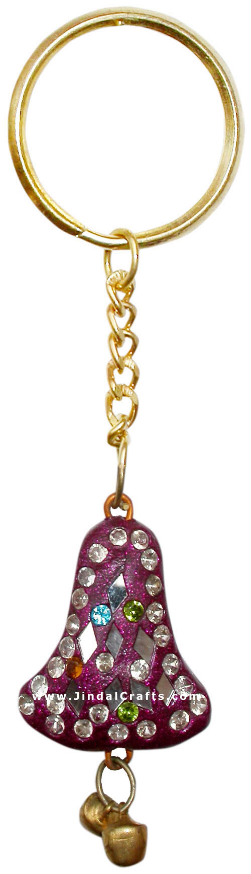 Handmade Colorful Lac Key Chain Key Ring Indian Art