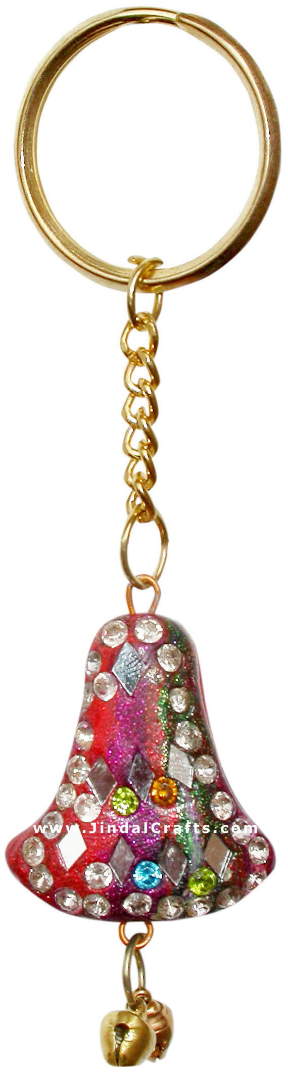 Handmade Colorful Lac Key Chain Key Ring Indian Art