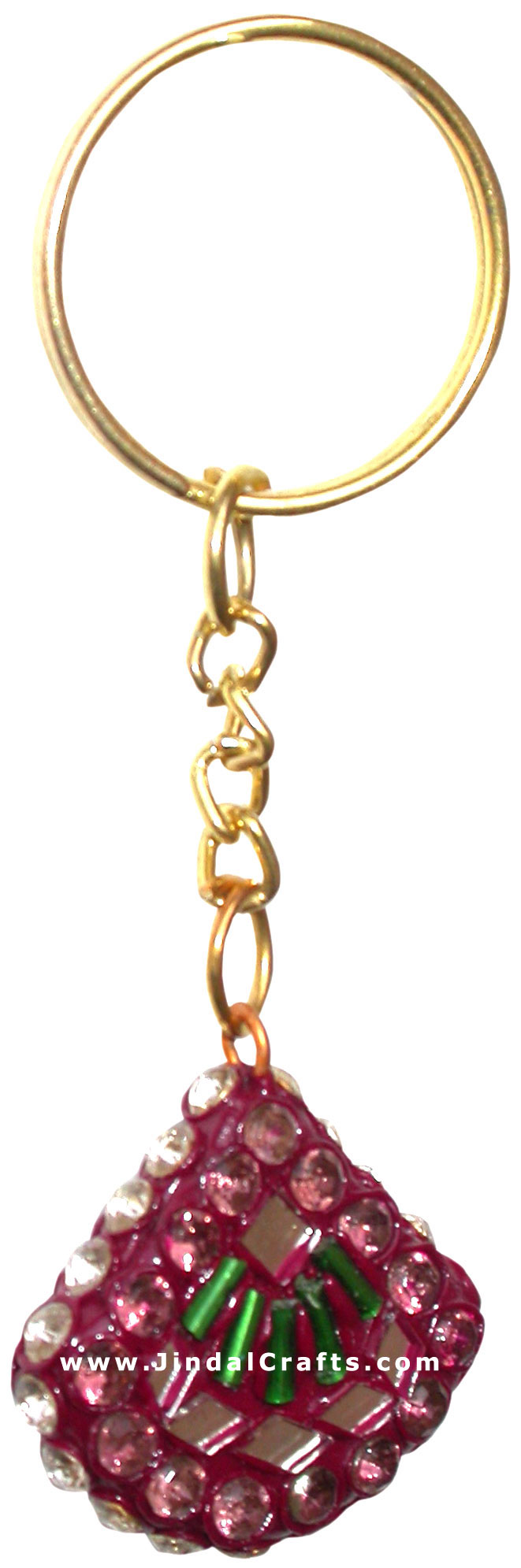 Handmade Colorful Lac Key Chain Key Ring Indian Art