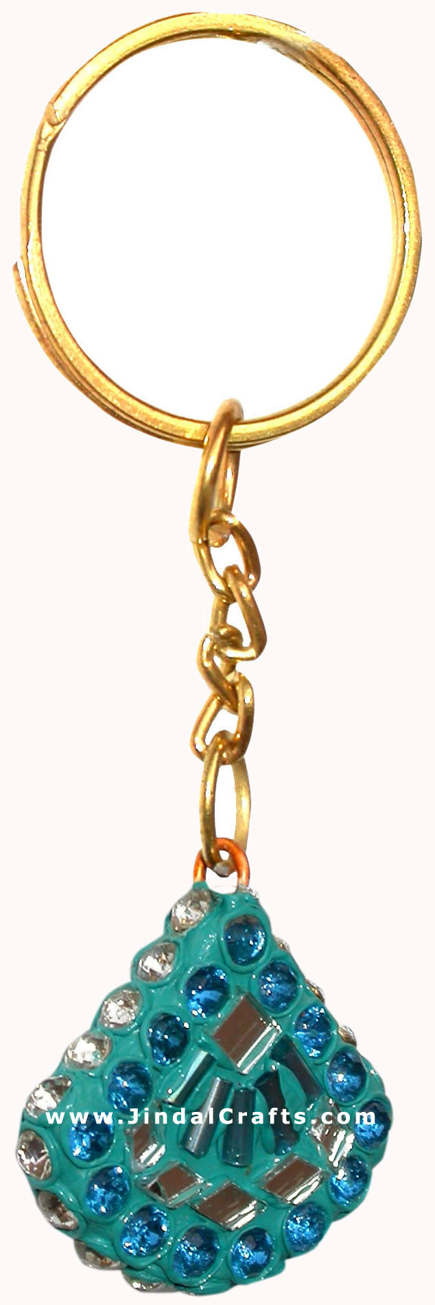 Handmade Colorful Lac Key Chain Key Ring Indian Art