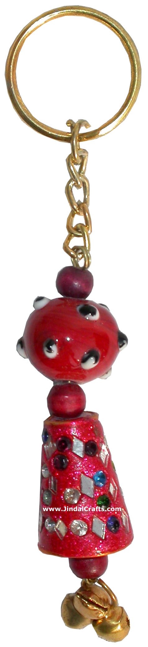 Lac Made Traditional Colourful Key Chain India Arts