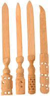 Hand Carved Wooden Paper Cutter