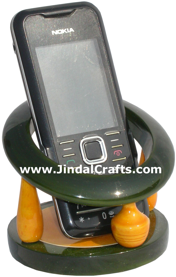 Cell Phone Stand - Colourful Hand Painted India Arts