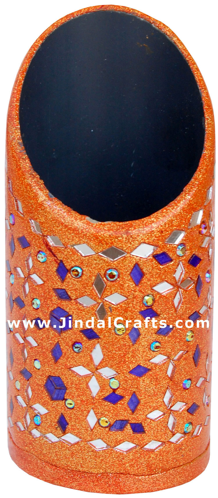 Handmade Decorative Lac Pen Stand from Indian Arts