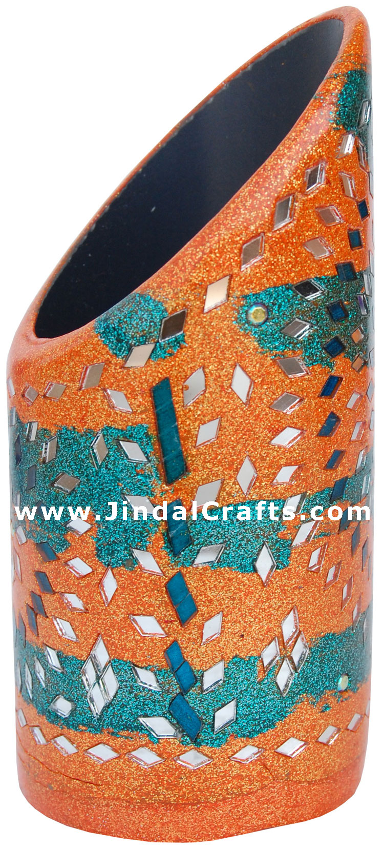 Handmade Decorative Lac Pen Stand from Indian Arts