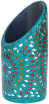 Handmade Decorative Lac Pen Stand Holder from Indian Lac Mirror Arts Handicrafts