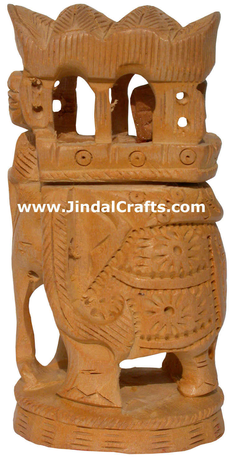 King Hunting in Jungle on Elephant India Sculpture Art