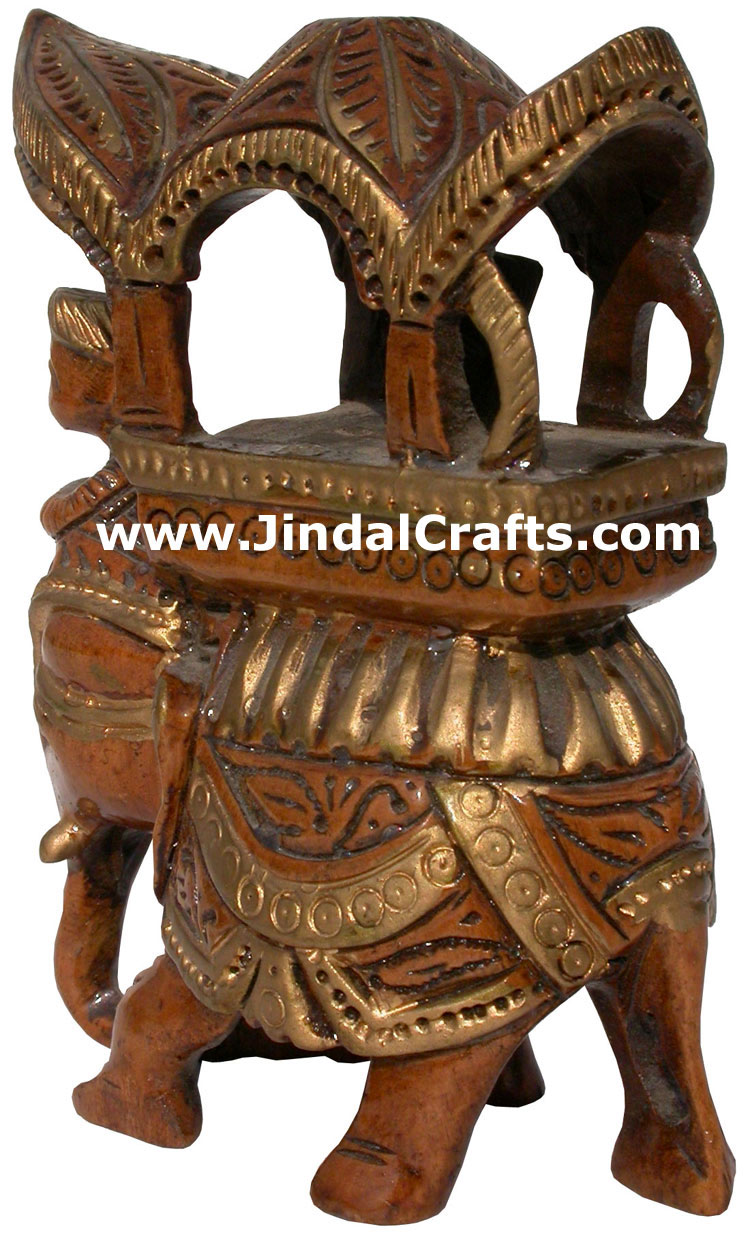 King Hunting in Jungle on Elephant India Sculpture Art