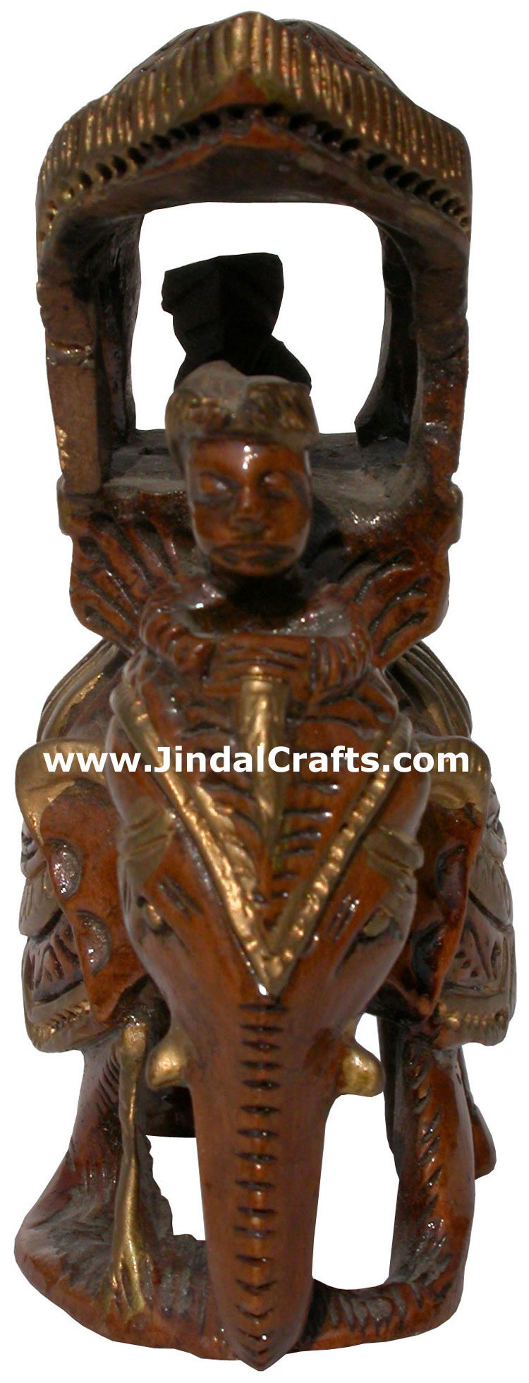 King Hunting in Jungle on Elephant India Sculpture Art