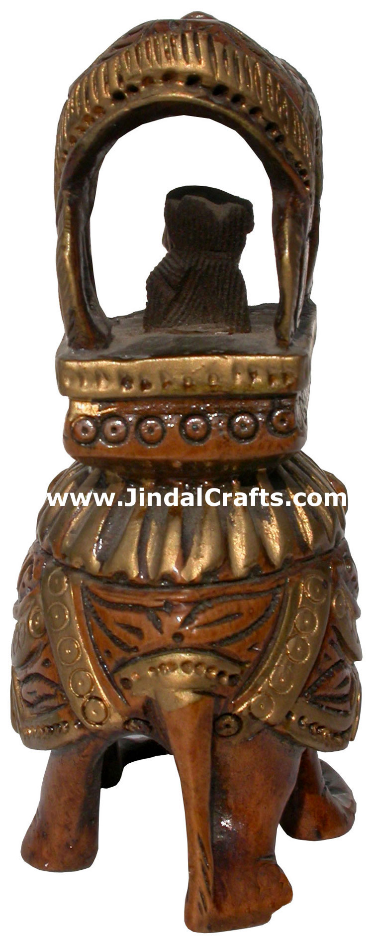 King Hunting in Jungle on Elephant India Sculpture Art