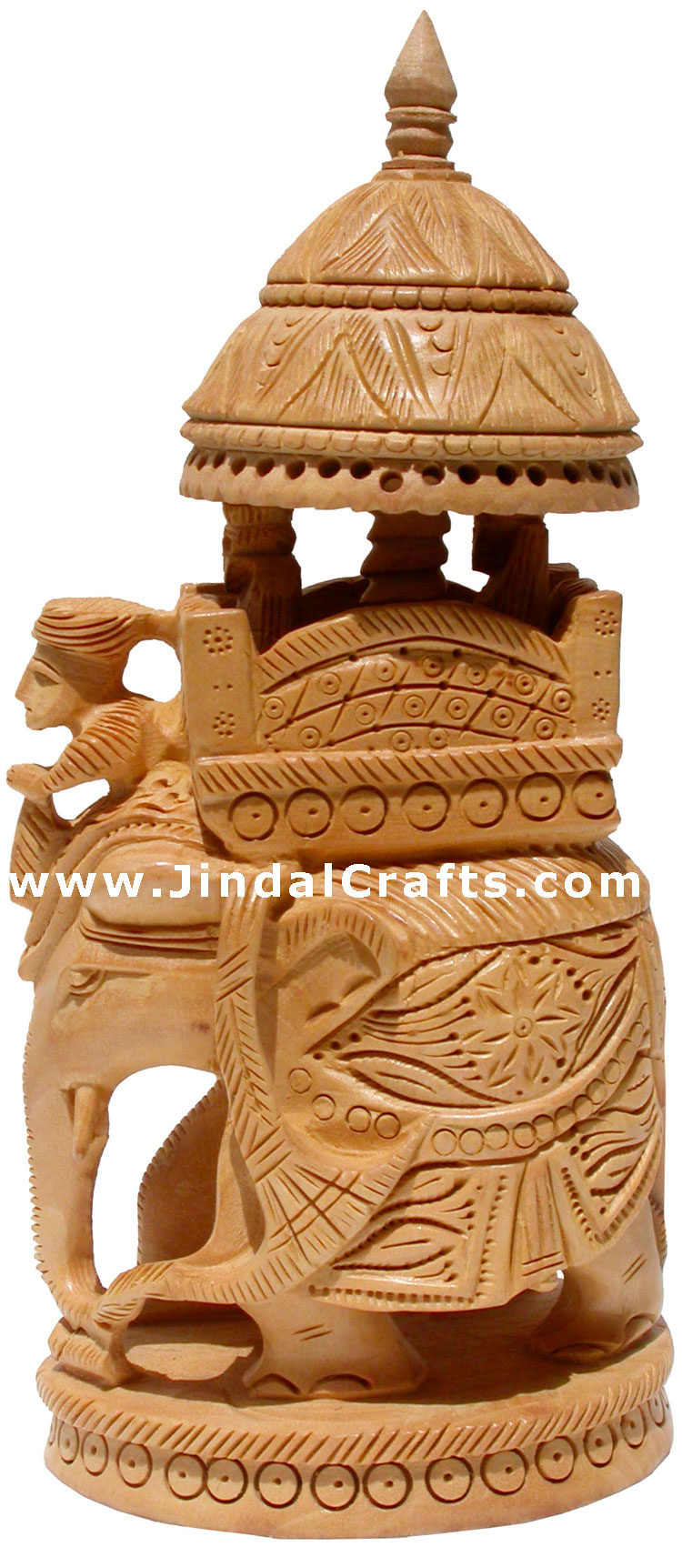 King Hunting in Jungle on Elephant India Sculpture Art
