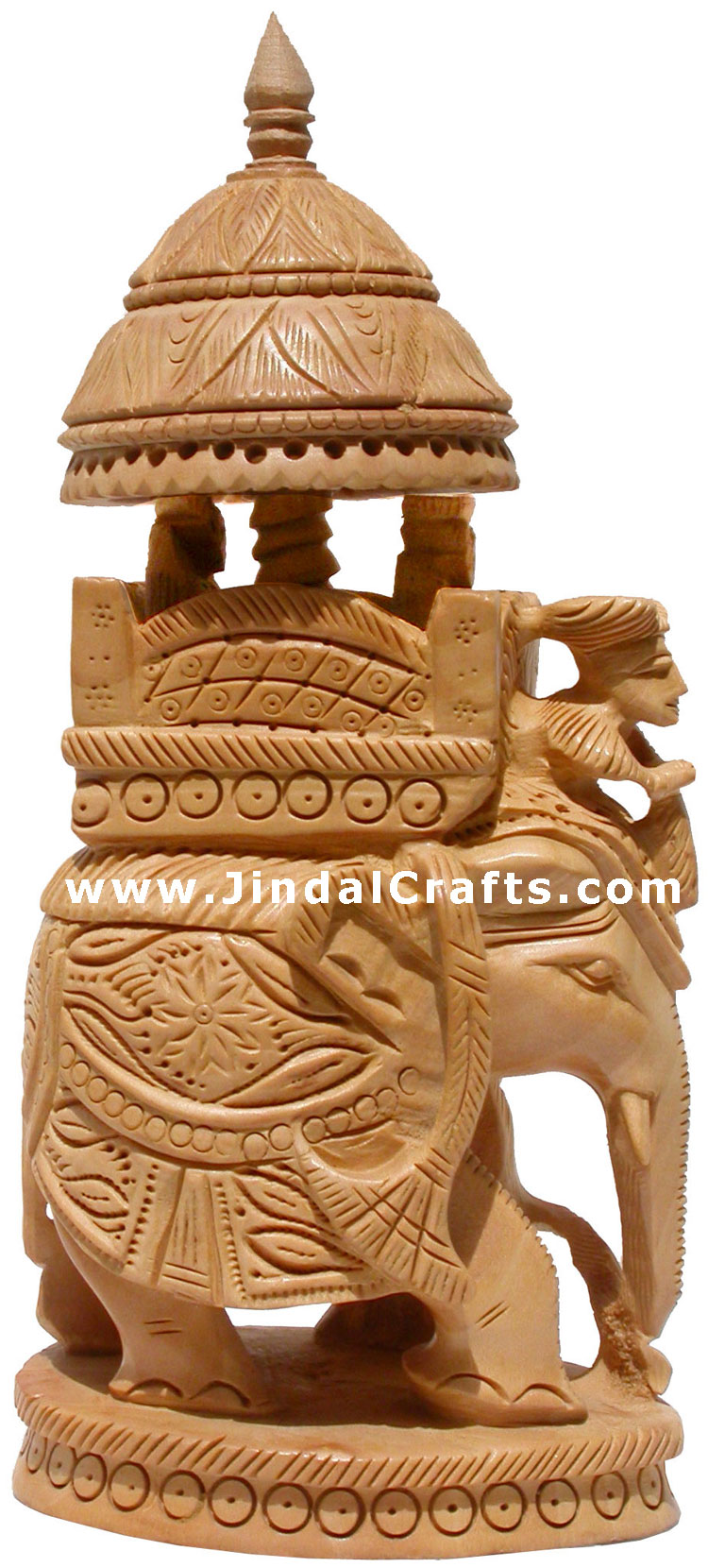King Hunting in Jungle on Elephant India Sculpture Art
