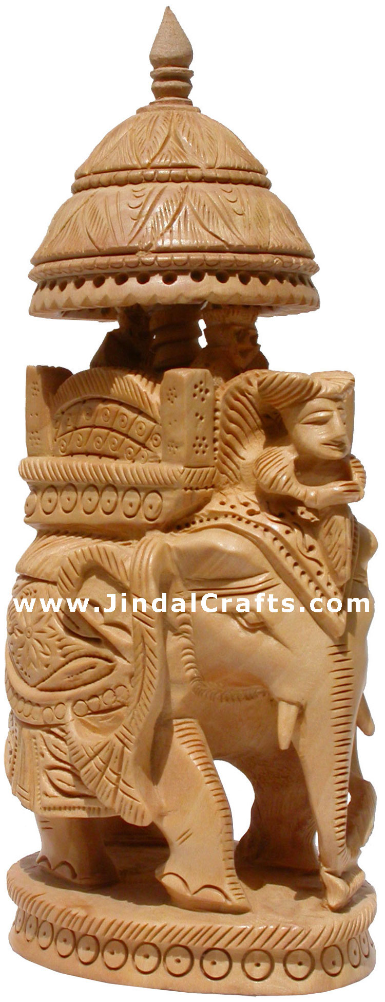 King Hunting in Jungle on Elephant India Sculpture Art