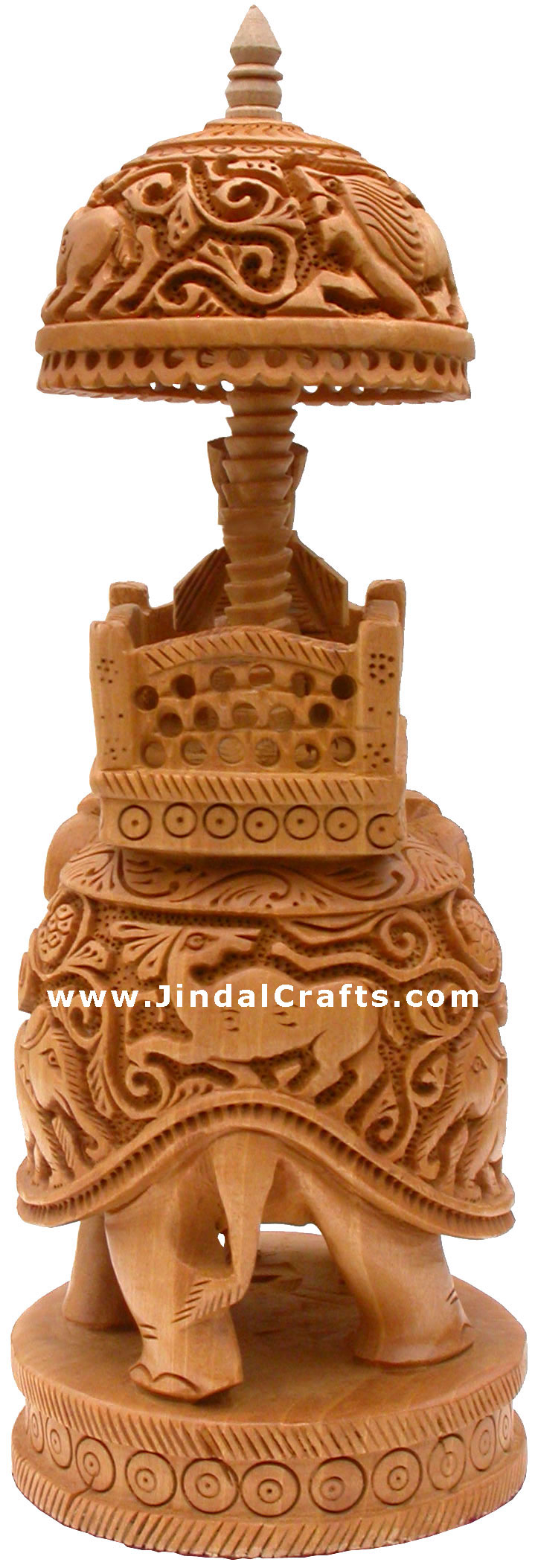 King Hunting in Jungle on Elephant India Sculpture Art