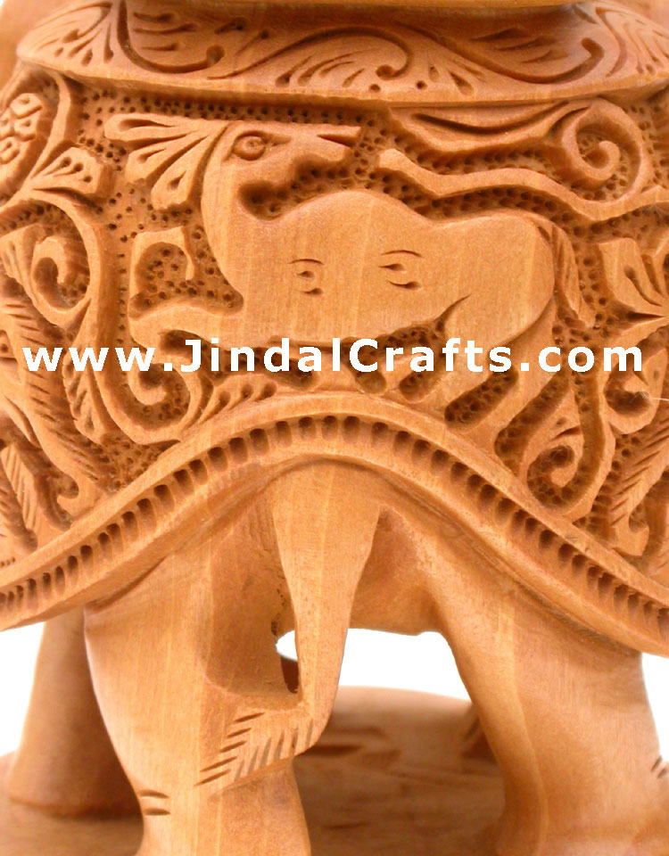 King Hunting in Jungle on Elephant India Sculpture Art