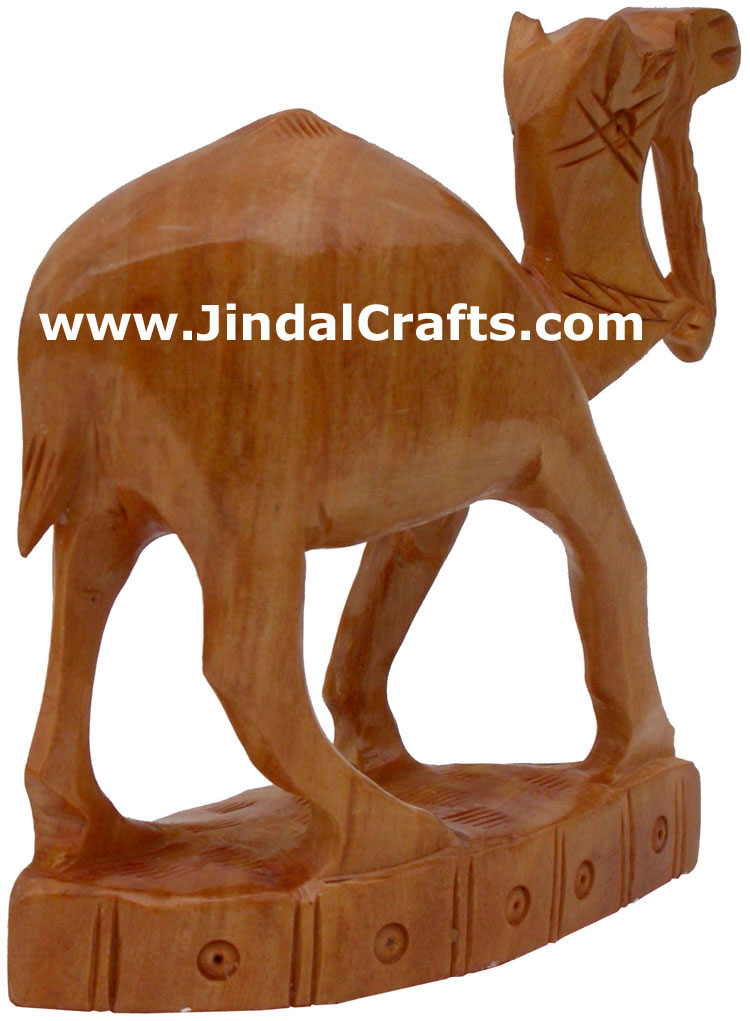 Set of Camels - Hand Carved Kadam Wood Figurines India