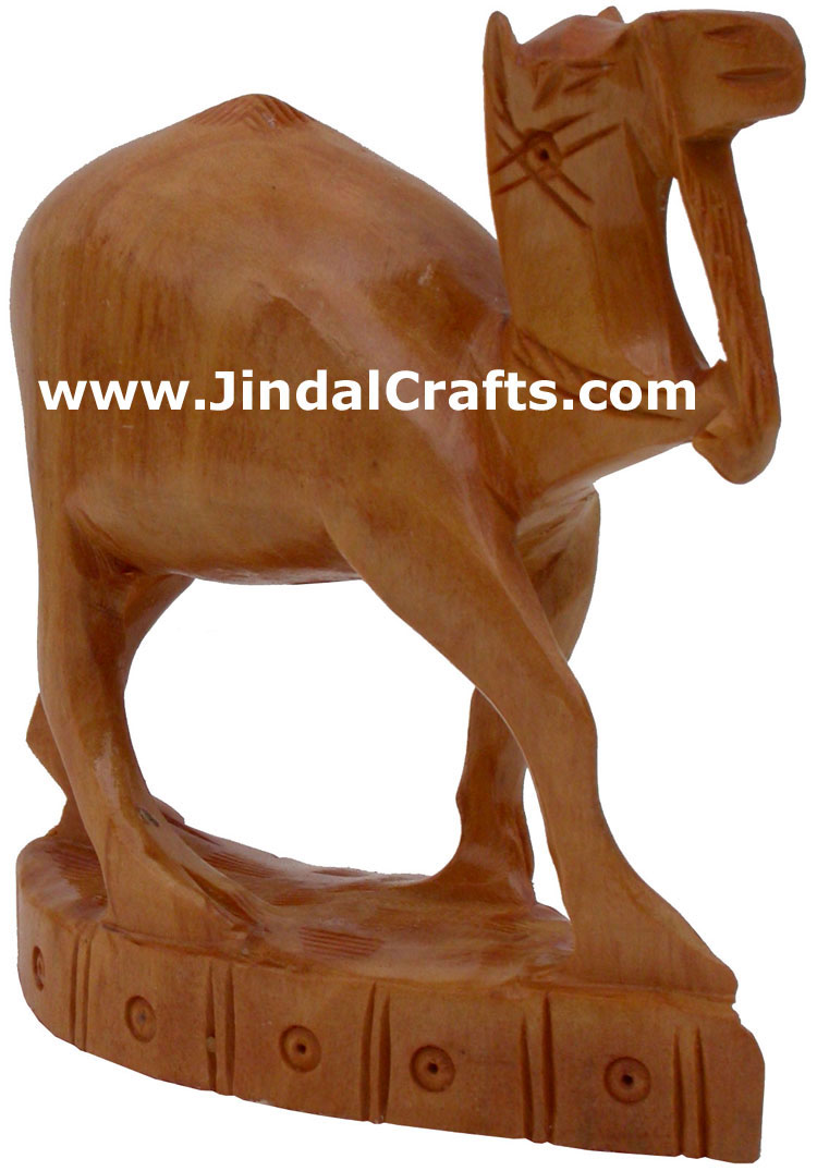 Set of Camels - Hand Carved Kadam Wood Figurines India