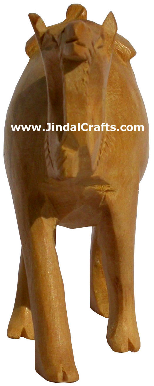 Hand Carved Kadam Wood Camel India Artifacts Arts