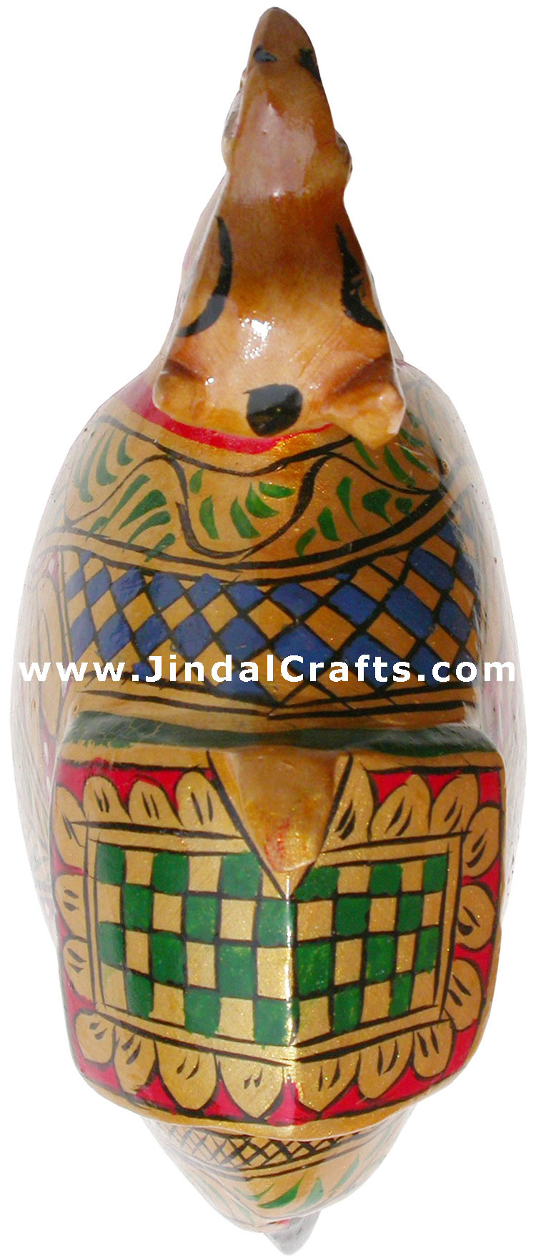 Royal Wooden Camel - Hand Painted, Hand Carved Animal
