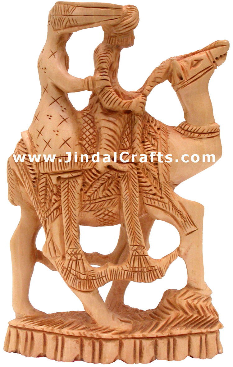 Handmade Wooden Traditional Figure Indian Artifacts